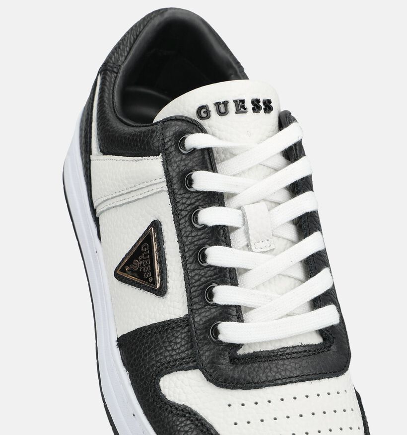 Guess Uddent5 Witte/Zwarte Sneakers voor heren (375735) - geschikt voor steunzolen