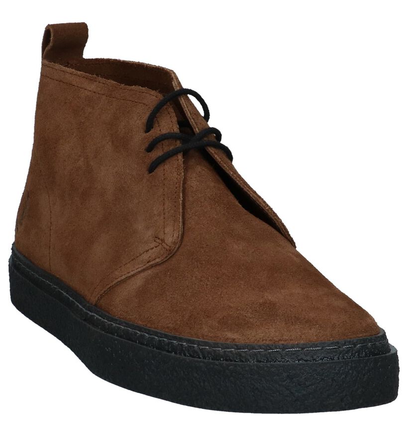 Bruine Hoge Schoenen Fred Perry in daim (224343)