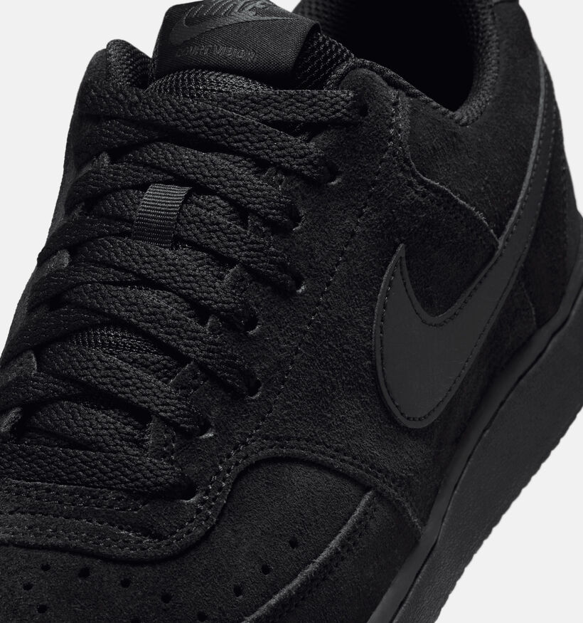 Nike Court Vision Baskets basses en Noir pour hommes (376136)