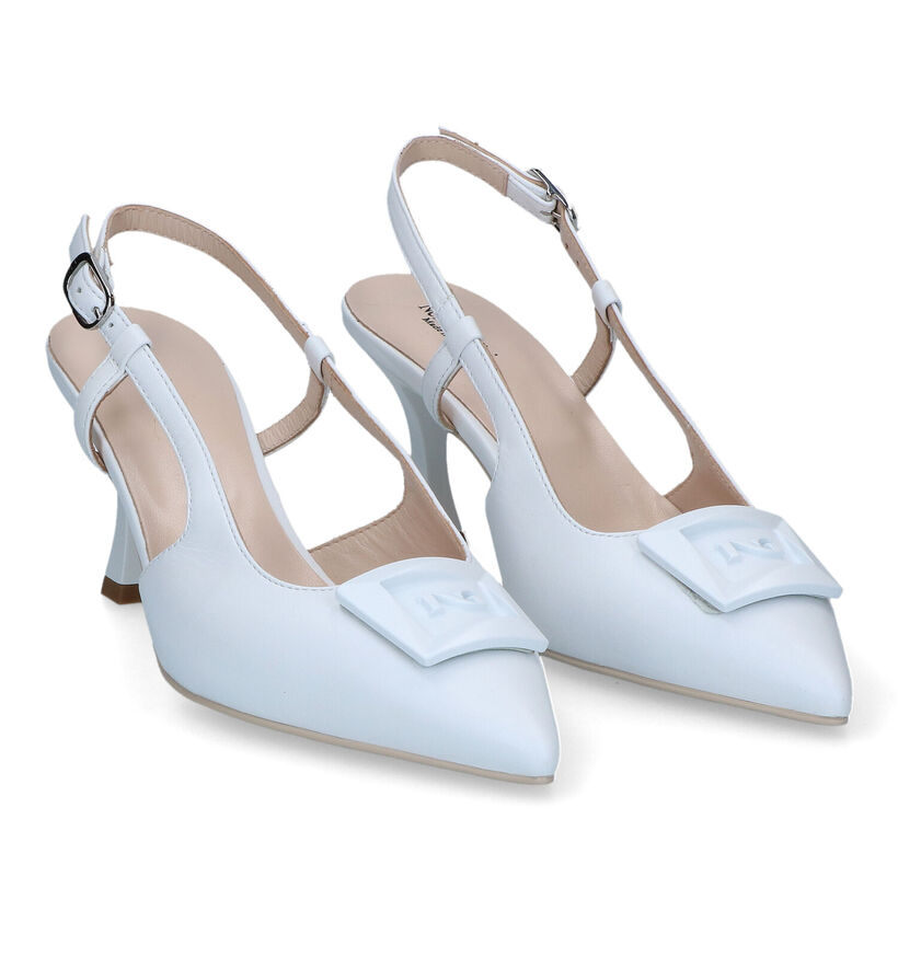 NeroGiardini Escarpins slingback en Blanc pour femmes (321172)