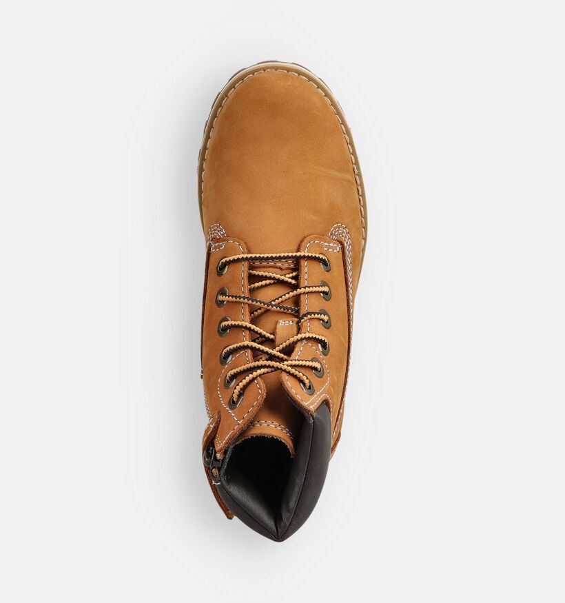 Timberland Courma Kid 6 Inch Camel Boots met Veter voor jongens, meisjes (377352) - geschikt voor steunzolen