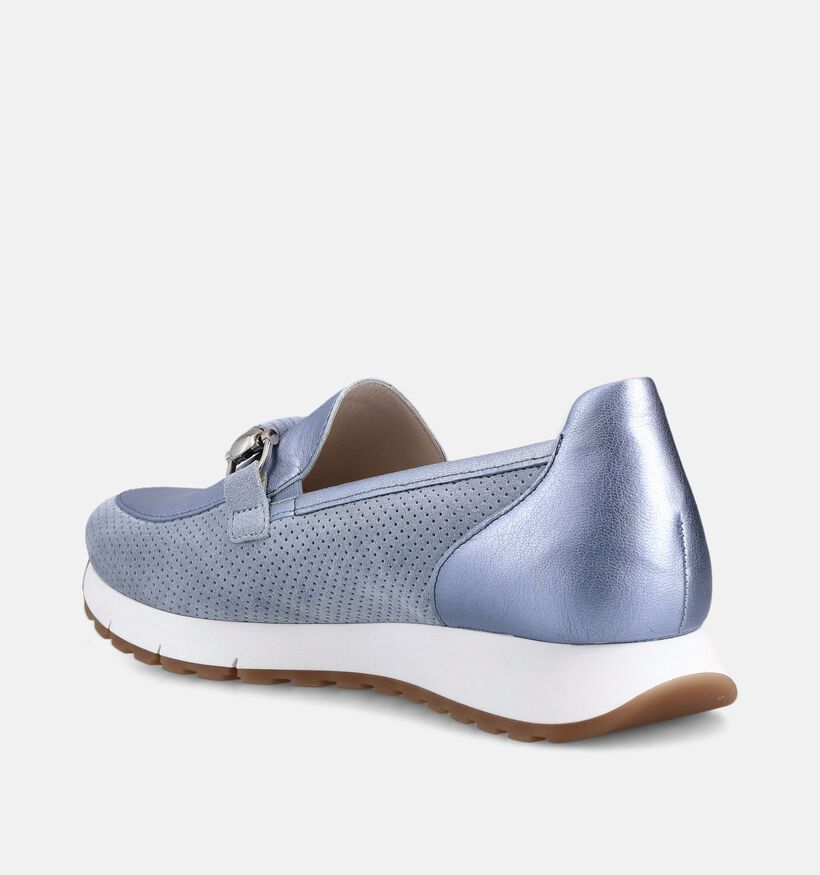 Gabor Blauwe Mocassins voor dames (371143) - geschikt voor steunzolen