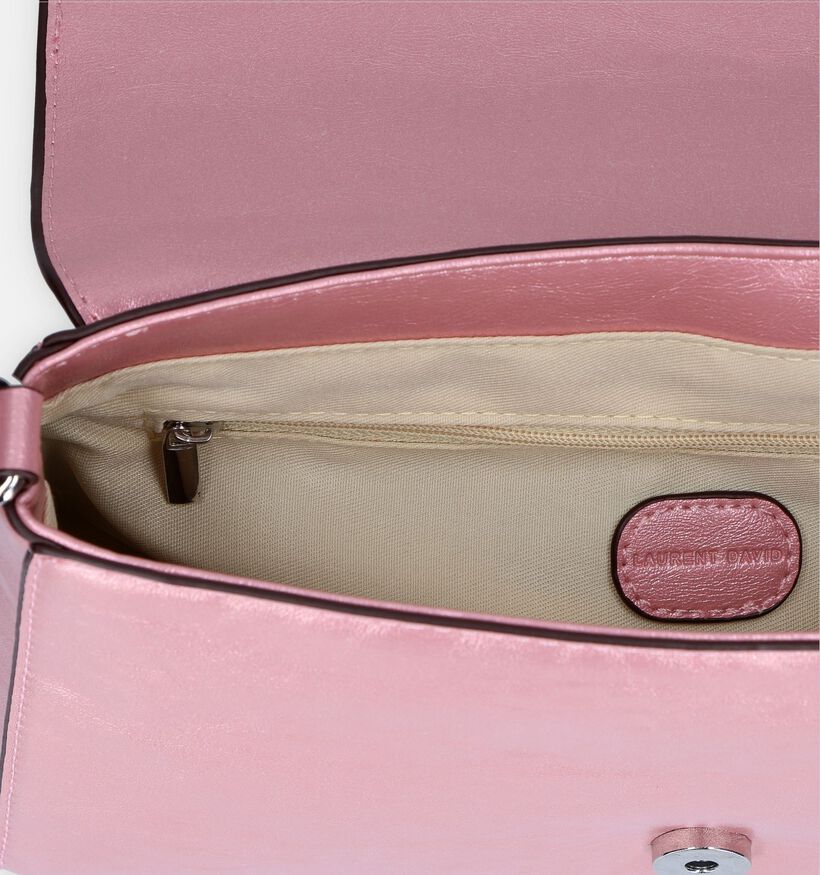 Laurent David Nos 003 Sac porté croisé en Rose pour femmes (337062)