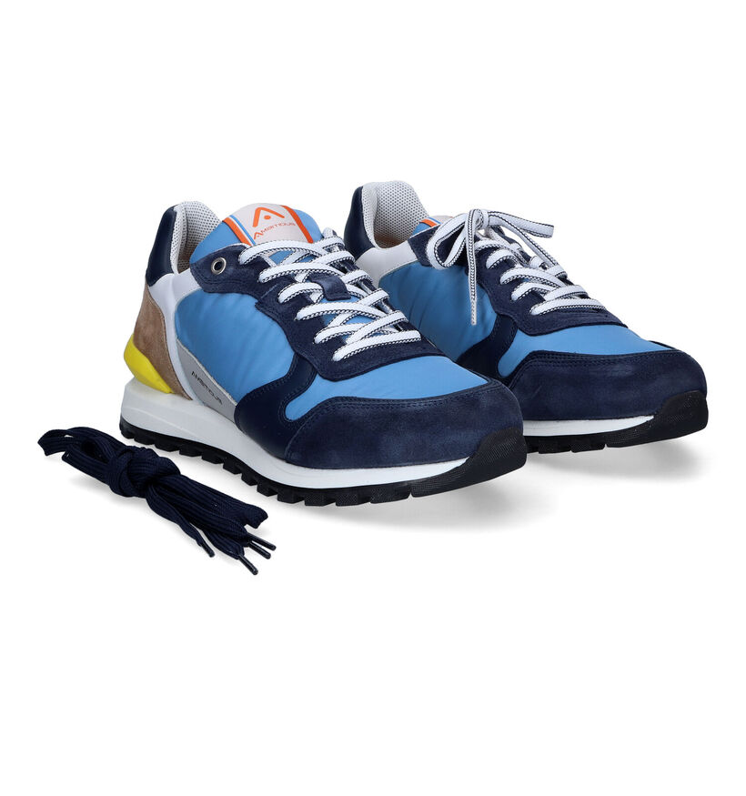 Ambitious Silky Blauwe Sneakers voor heren (308109) - geschikt voor steunzolen