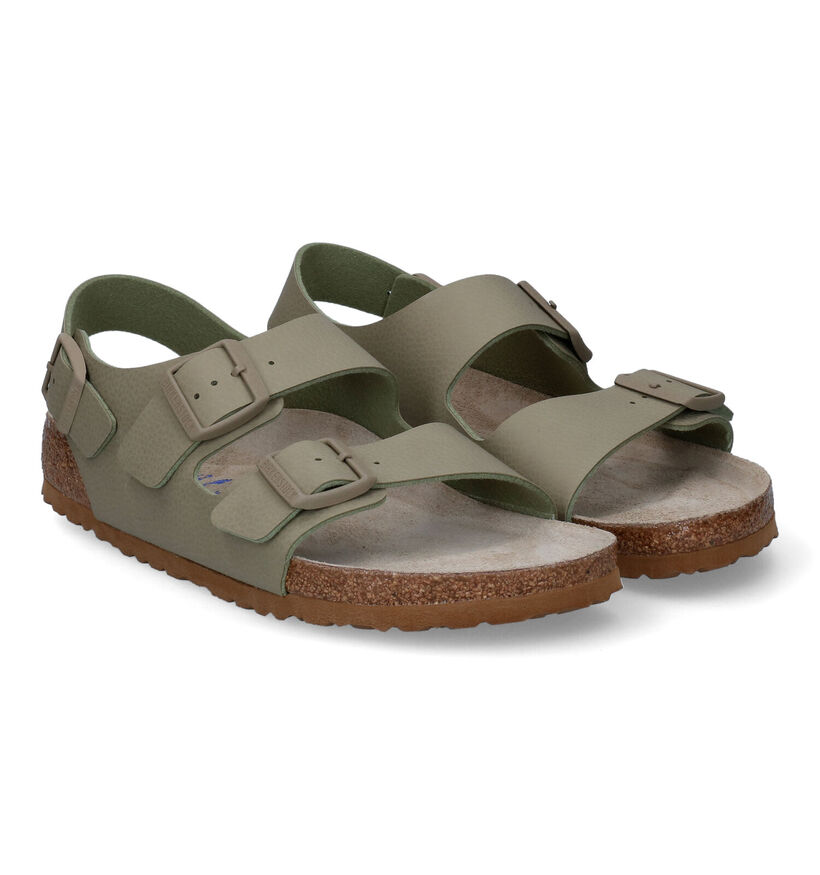 Birkenstock Milano Zwarte Sandalen in kunstleer (305410)