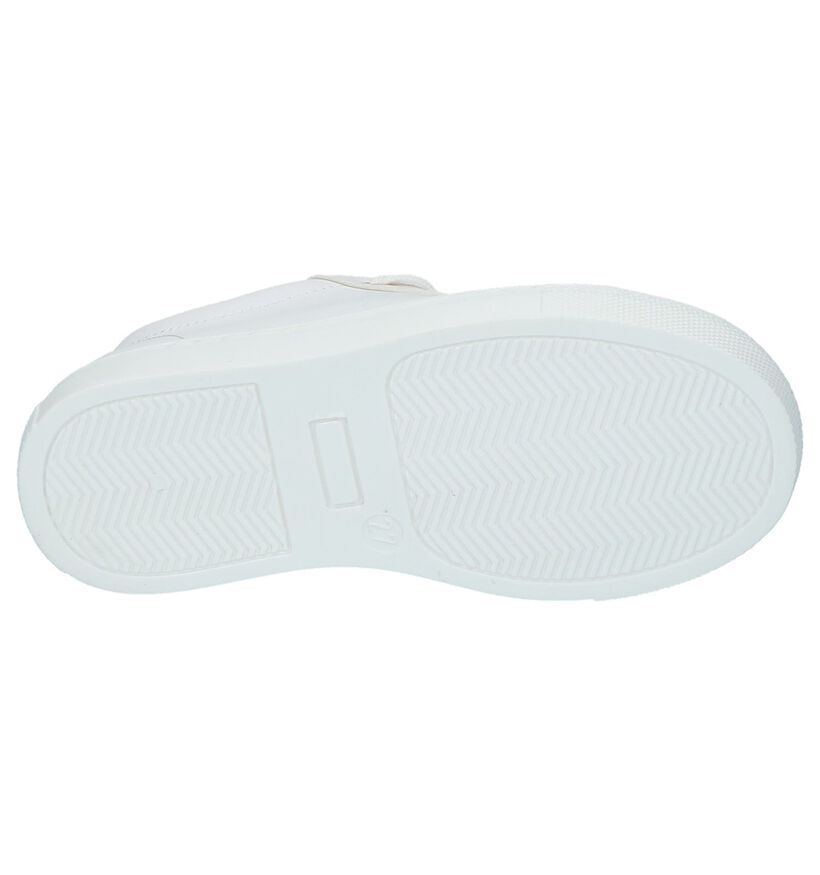 Witte Sneakers Rits/Veter K3 in lak (213084)