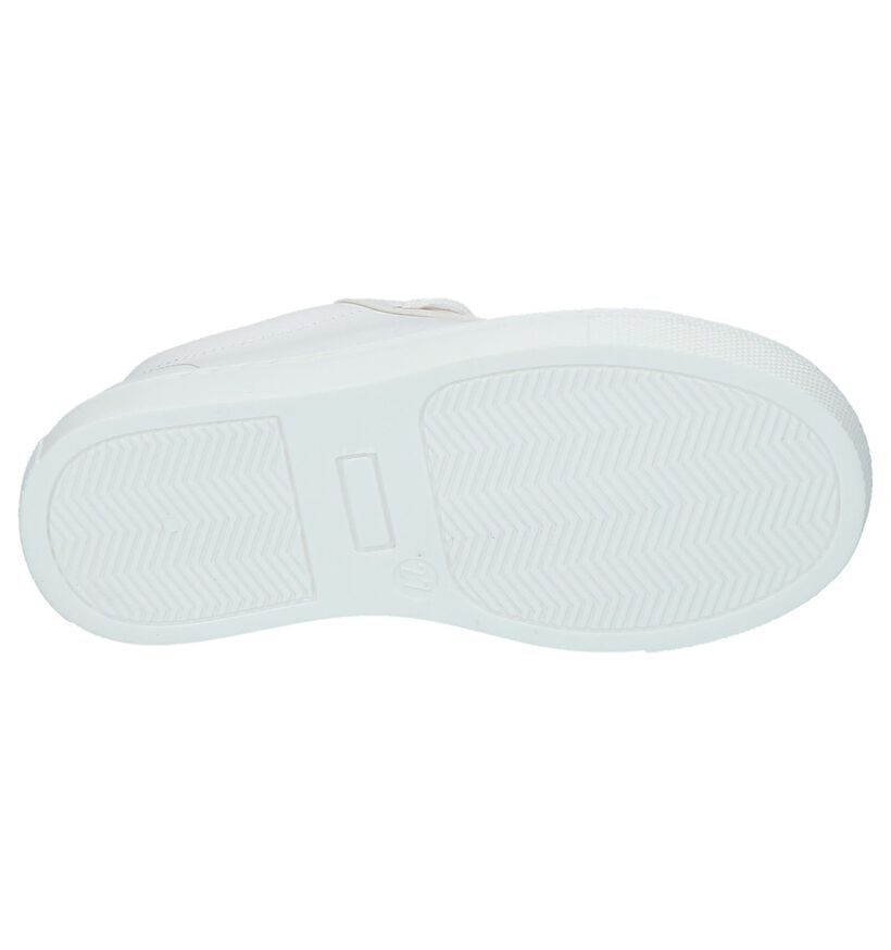 Witte Sneakers Rits/Veter K3 in lak (213084)