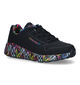 Skechers Uno Lite Lovely Luv Baskets en Noir pour filles (326444)