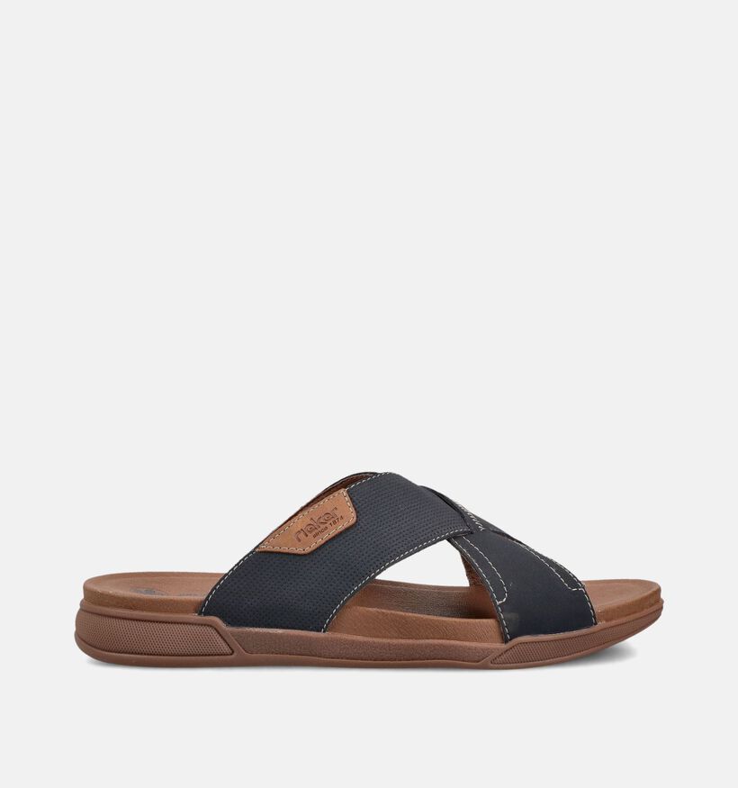 Rieker Donkerblauwe Slippers voor heren (370517)