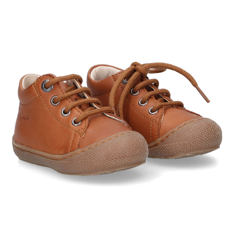 Naturino Cocoon Cognac Bottines voor jongens, meisjes (324034) - geschikt voor steunzolen