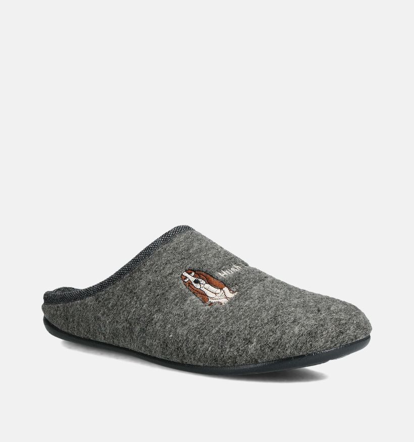 Hush Puppies Denox Pantoufles en Gris pour hommes (361637)
