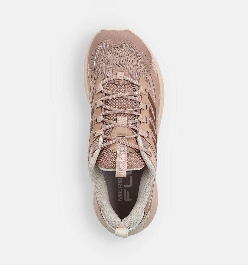 Merrell MOAB Speed 2 Bruine/Roze Wandelschoenen voor dames (363641) - geschikt voor steunzolen