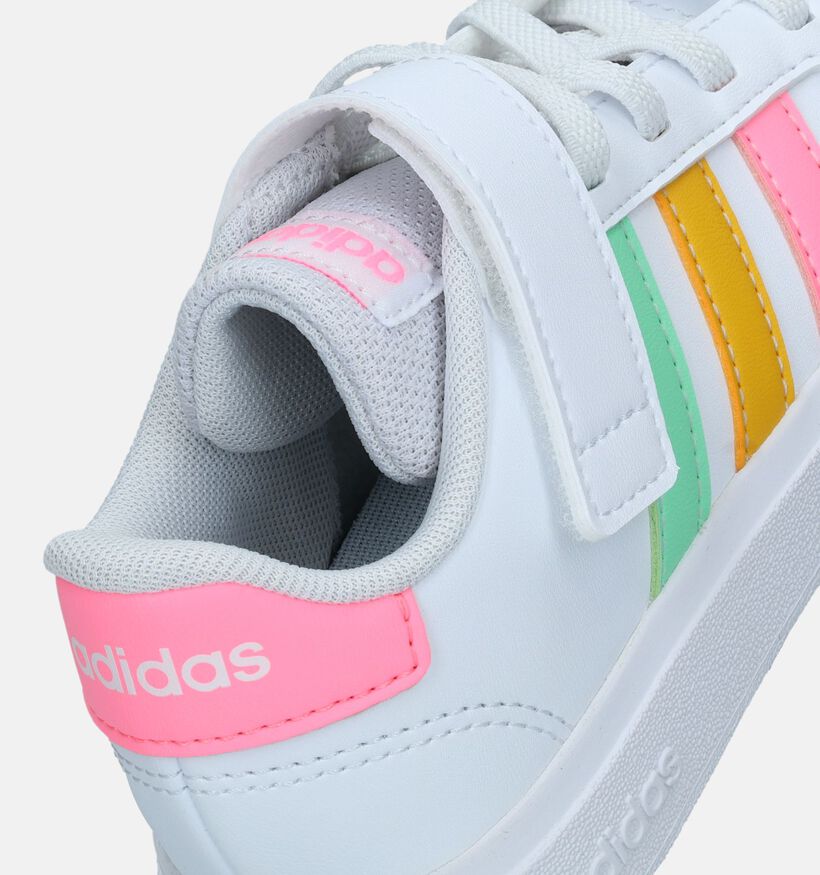 adidas Grand Court 2.0 EL K Witte Sneakers voor meisjes (341673)