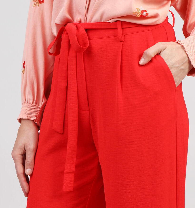 Vero Moda Badina Rode Wijde Broek voor dames (353077)