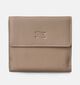 Crinkles Taupe Overslagportemonnee voor heren, dames (358104)