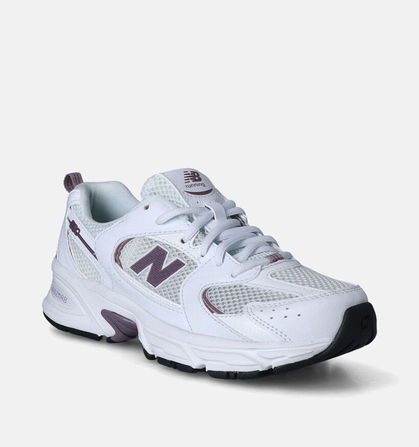 New Balance GR 530 Baskets en Argent pour filles, garçons (350580) - pour semelles orthopédiques