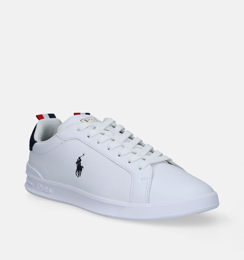 Polo Ralph Lauren HRT Court Chaussures à lacets en Blanc pour hommes (345961)