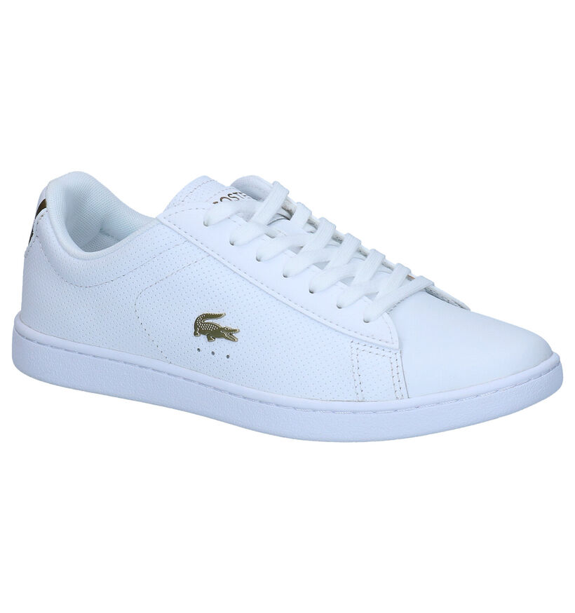 Lacoste Carnaby Evo Witte Sneakers in kunstleer (277669)