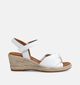 Gabor Witte Sandalen met sleehak voor dames (371127)