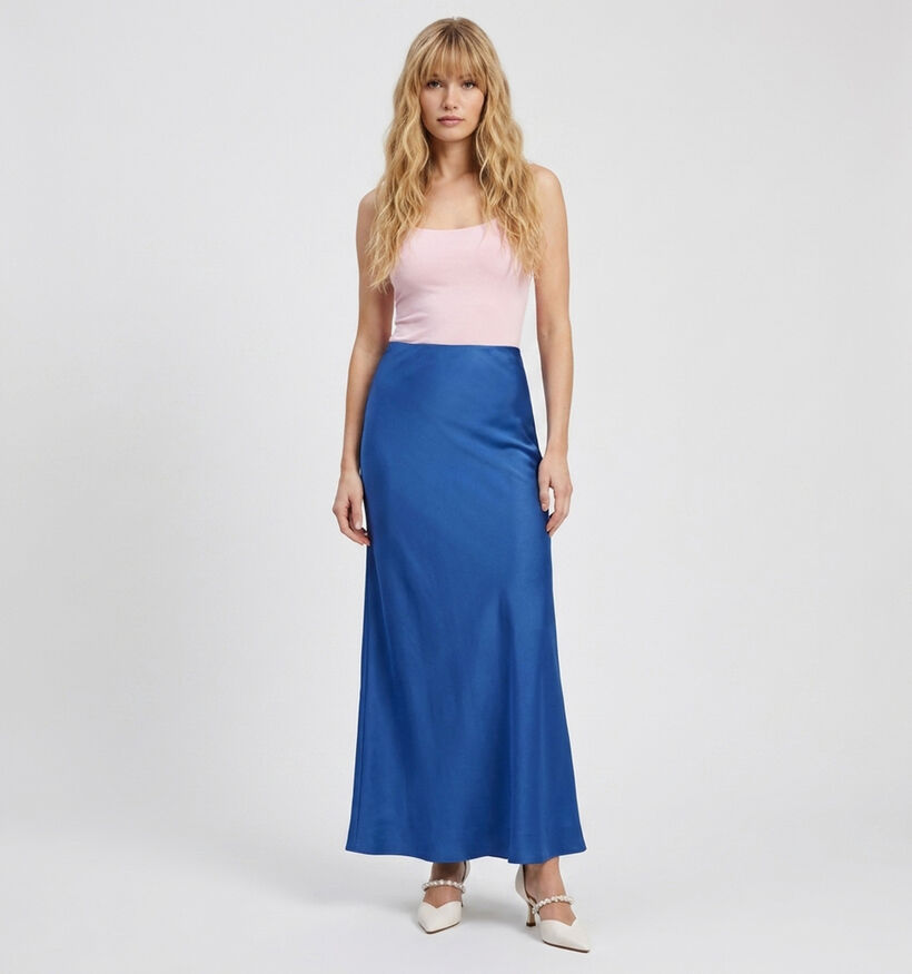 Vero Moda Vina Jupe mi-longue en Bleu pour femmes (378421)