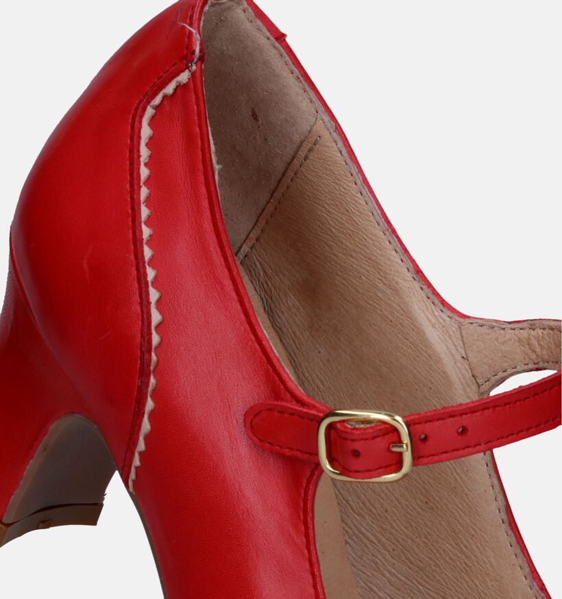 Rock n' Dot Rode Pumps Met Riempje voor dames (341226)