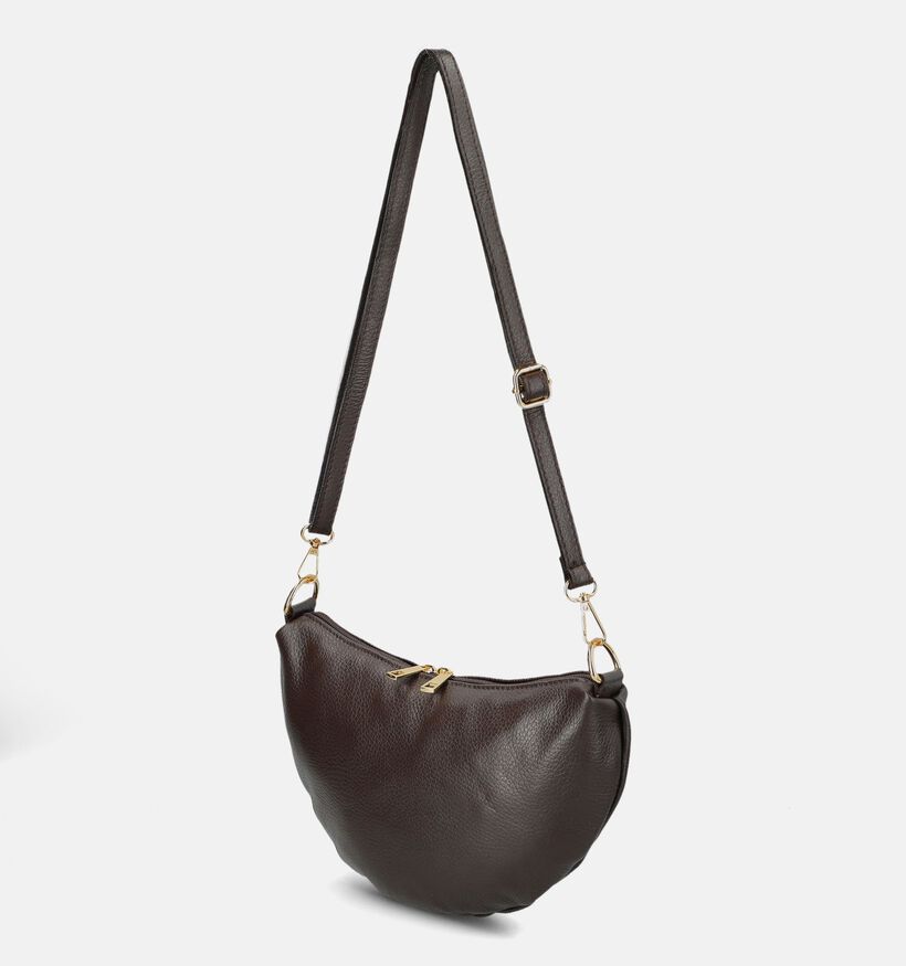 Via Limone Donkerbruine Crossbodytas voor dames (385050)