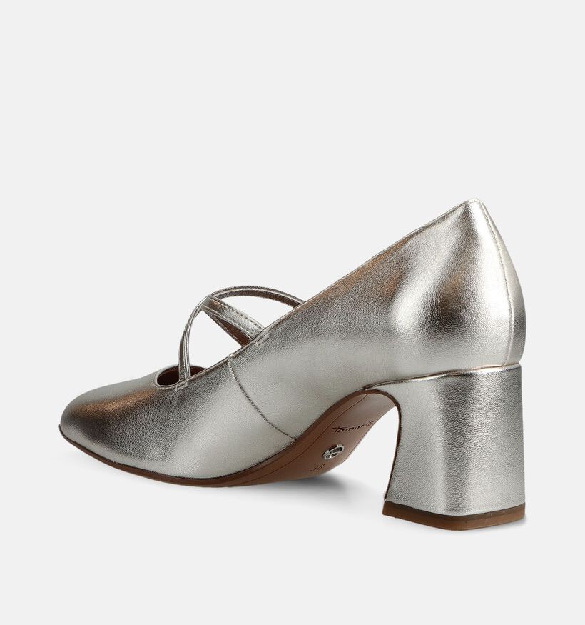 Tamaris Zilveren Pumps met bandjes voor dames (367621)