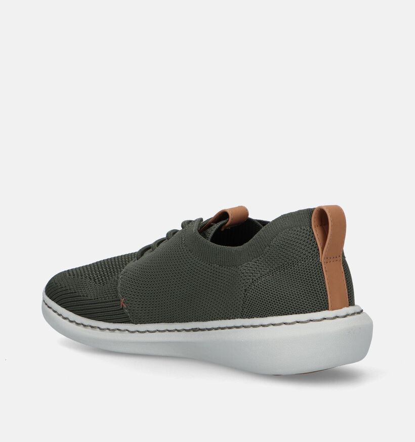 Clarks Step Urban Mix Kaki Veterschoenen voor heren (337767) - geschikt voor steunzolen