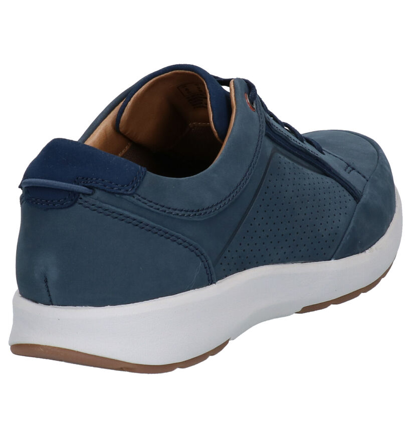 Clarks Un Trail Form Chaussures à lacets en Bleu en nubuck (265553)