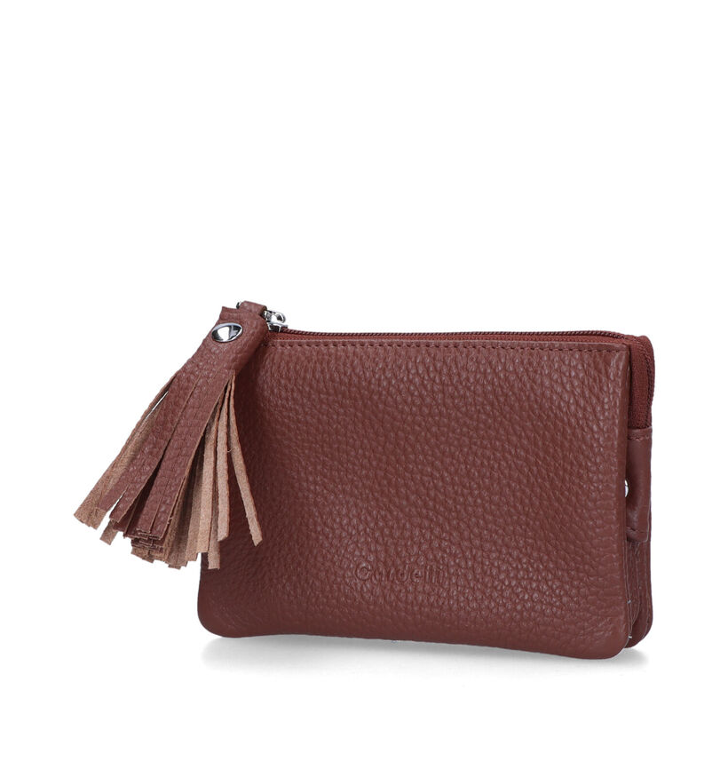 Euro-Leather Porte-monnaie en Cognac pour femmes (323442)