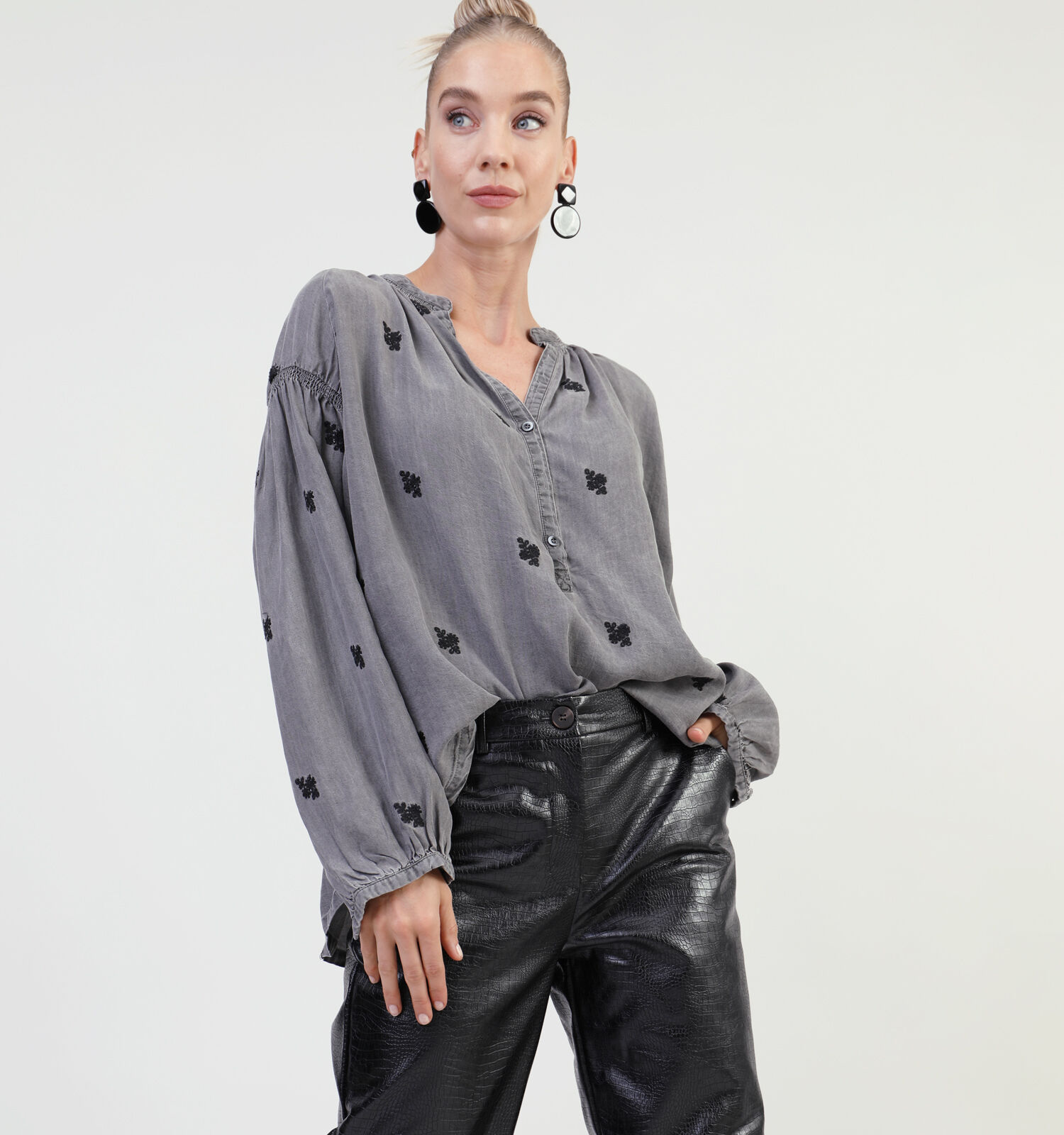 Grijze best sale top dames