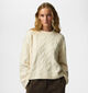 Pieces Kathy Cable Knit Pull Beige Clair pour femmes (378373)