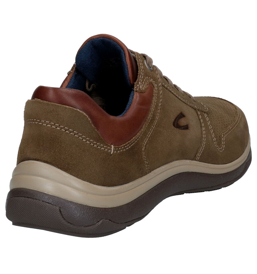 Camel Active Peak Chaussures à lacets en Kaki en cuir (291040)