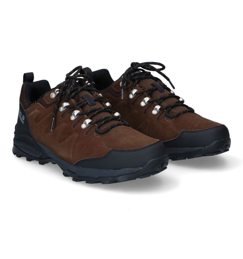 Jack Wolfskin Refugio Texapore Chaussures de randonnée en Marron pour hommes (294242) - pour semelles orthopédiques