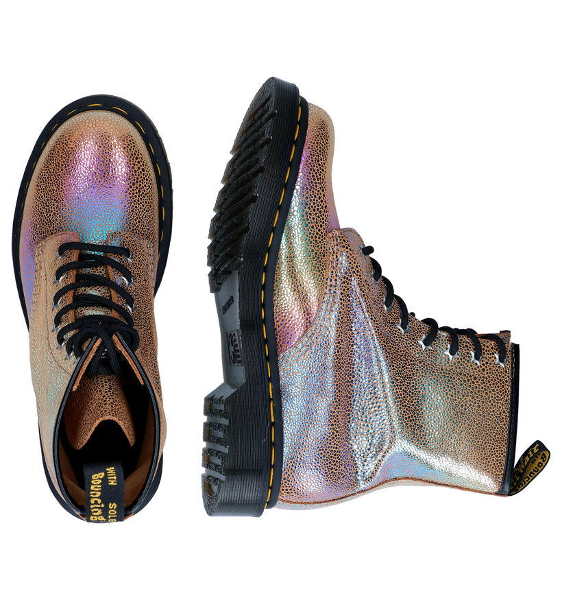 Dr. Martens 1460 Bottines en Mauve en verni (303591)