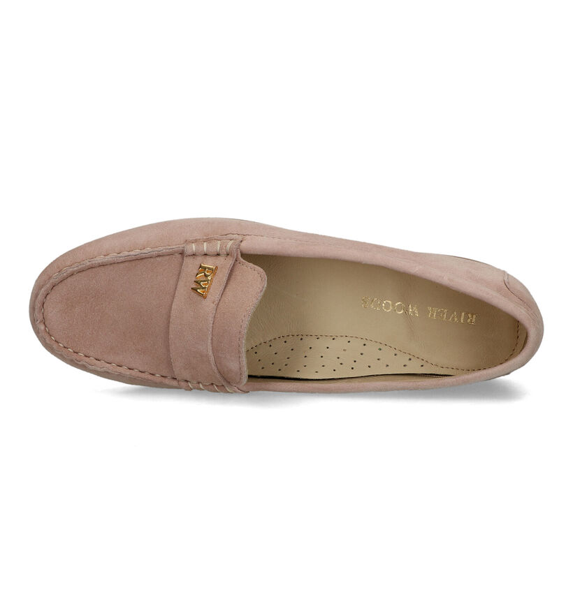 River Woods Letje Mocassins en Beige en nubuck (325837)