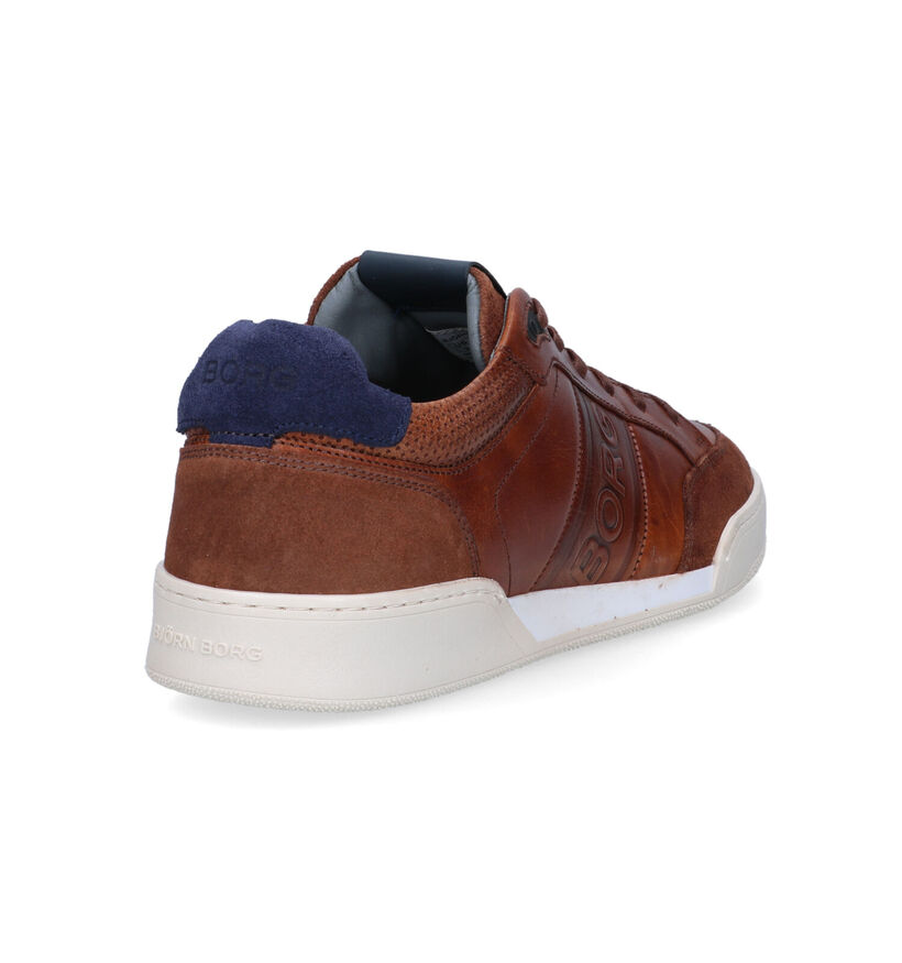 Björn Borg Cognac Veterschoenen voor heren (336914) - geschikt voor steunzolen