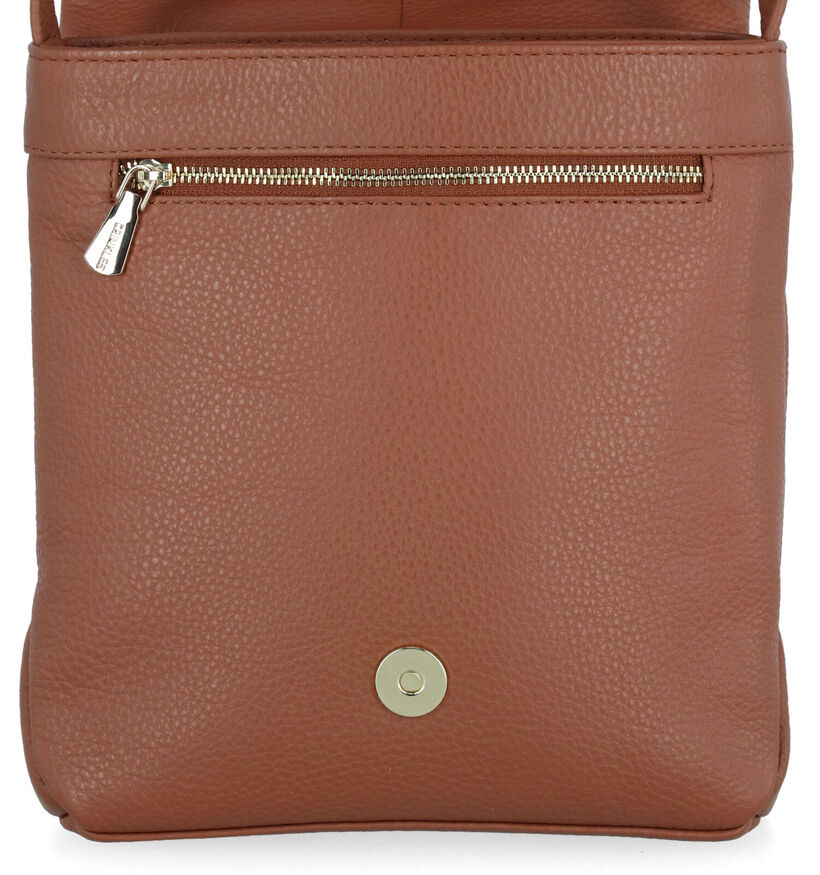 Crinkles Cognac Crossbody tas voor dames (349846)
