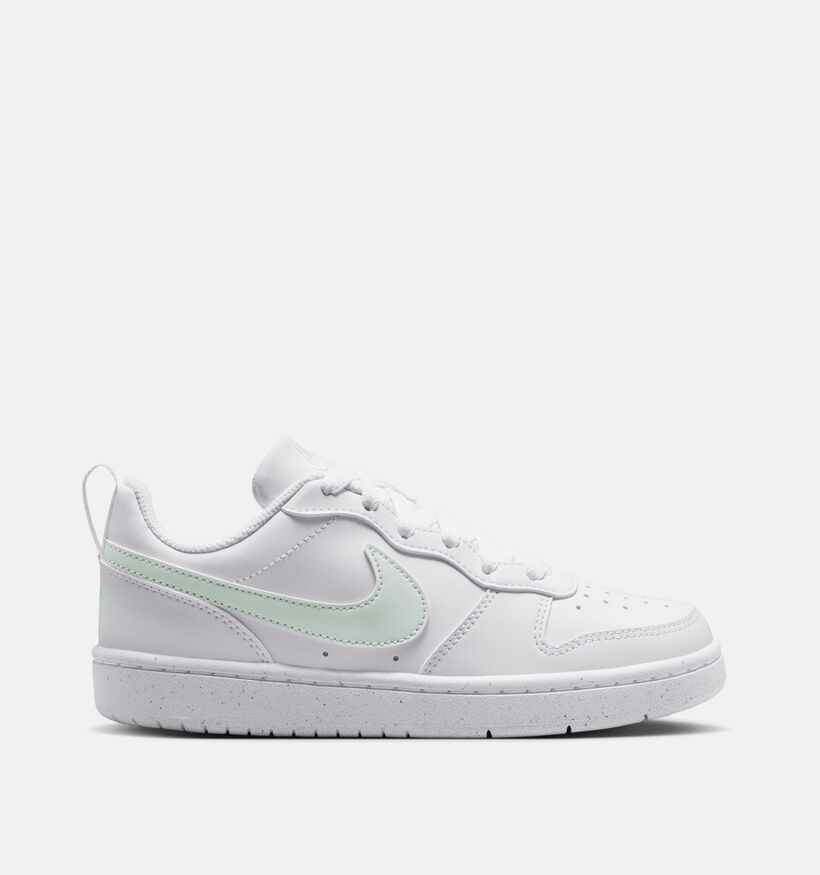 Nike Court Borough Low Witte Sneakers voor meisjes (373420) - geschikt voor steunzolen