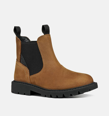 Geox Respira High Boots Noir/Cognac/Marron