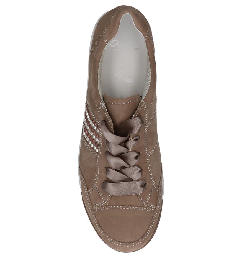 Taupe Veterschoenen Ara Rom in nubuck (217351)