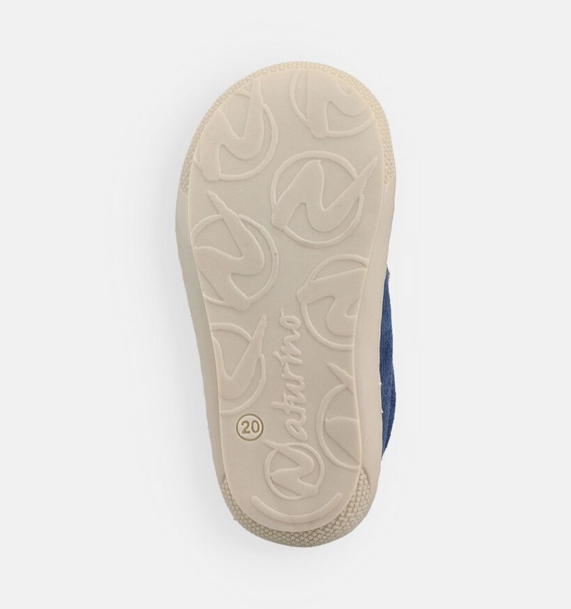 Naturino Corkel Blauwe Babysneakers voor meisjes, jongens (371628) - geschikt voor steunzolen