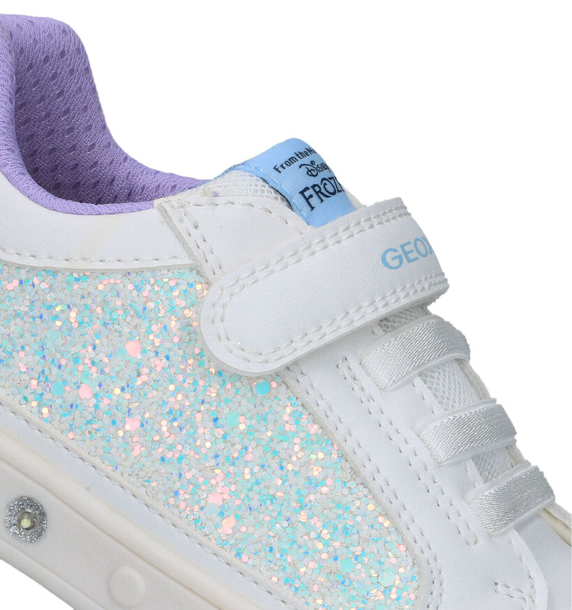 Geox Disney Frozen Elsa Witte Sneakers in kunstleer (326624)