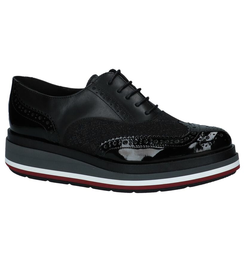 Hampton Bays Chaussures à lacets en Noir en cuir (223785)