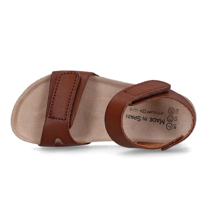 Made in Spain Cognac Sandalen in leer (324588)