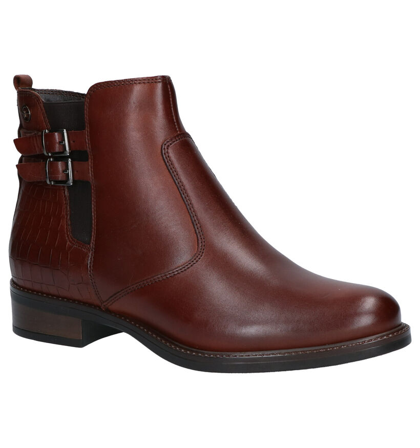 Tamaris Bruine Boots in leer (257082)