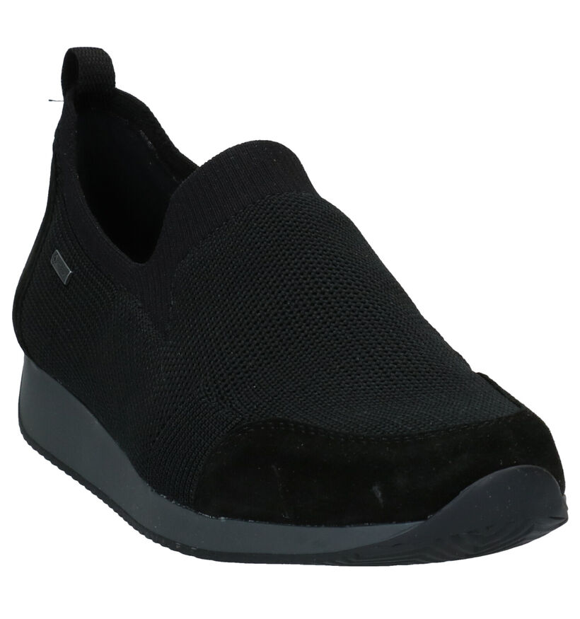 Ara Lissabon Chaussures Slip-on en Noir en textile (282774)