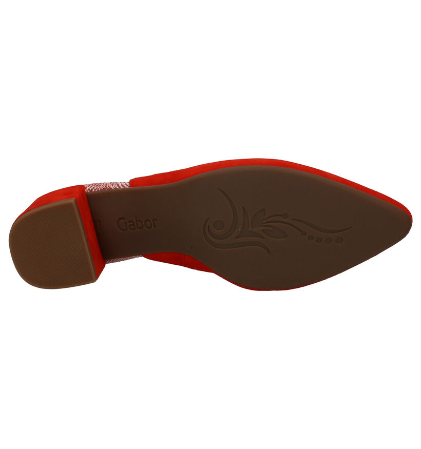 Gabor Soft Move Escarpins en Rouge en nubuck (271706)