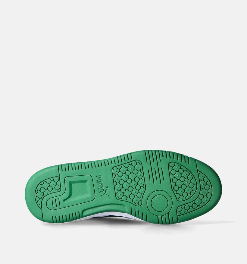 Puma Rebound v6 Lo Groene Sneakers voor jongens, meisjes (350371) - geschikt voor steunzolen