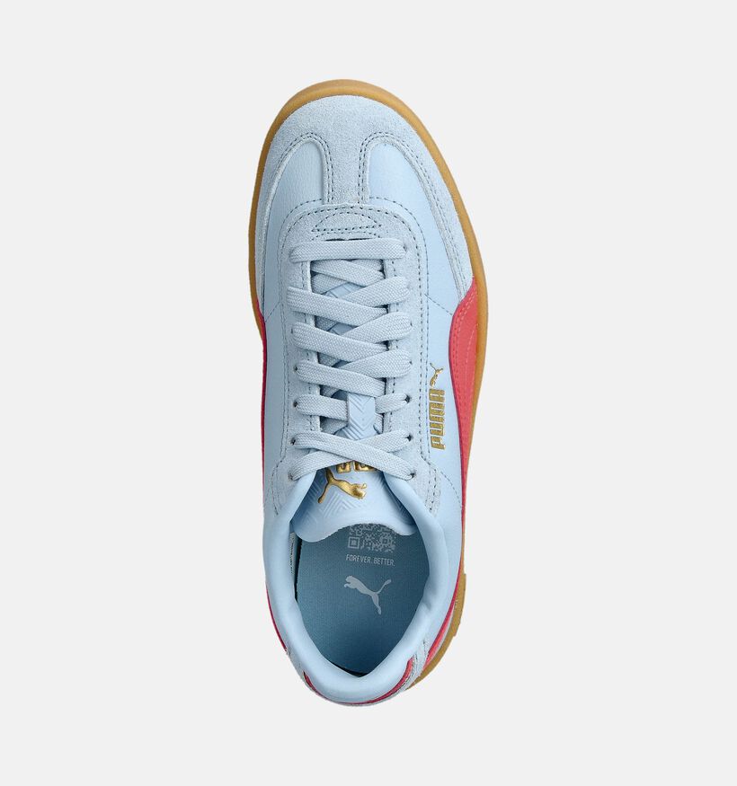 Puma Club II Era Baskets basses en Bleu/Rouge pour filles (359290) - pour semelles orthopédiques
